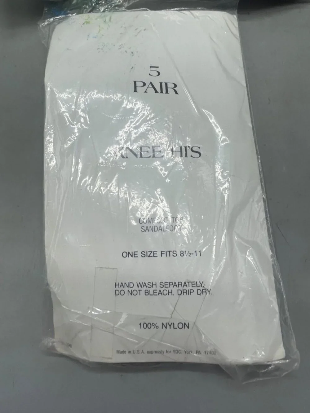 set of 3 knee hi's ankle hi's nylons 5 pair each package sheer comfort READ NEW